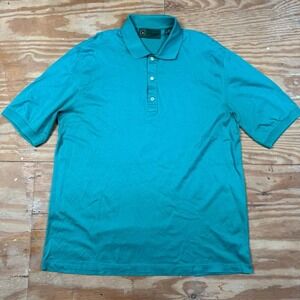 vintage 90s hickey‎ freeman bobby jones made in italy blue green golf polo